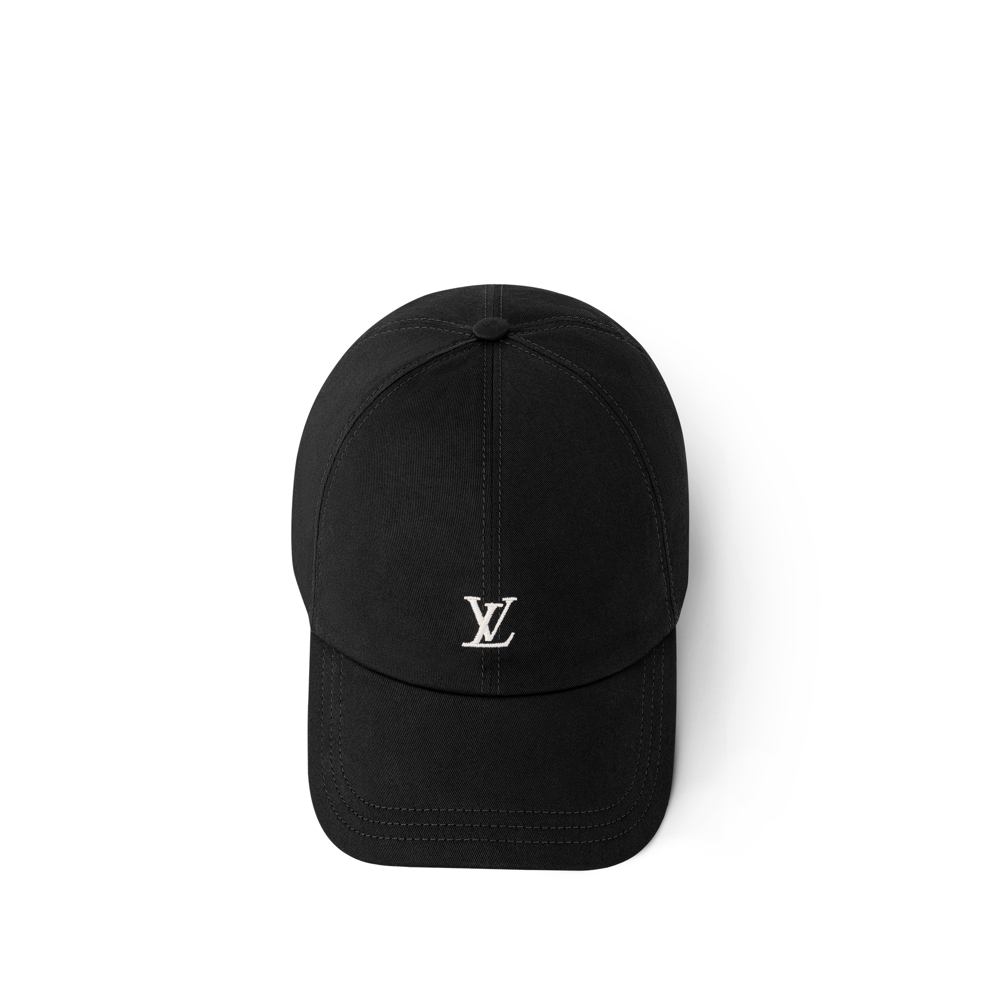 Louis Vuitton 黒 キャップ ルイ・ヴィトン25年春夏メンズ帽子、ステッチ風“ダミエ